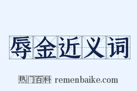 辱金近义词是什么意思的图片